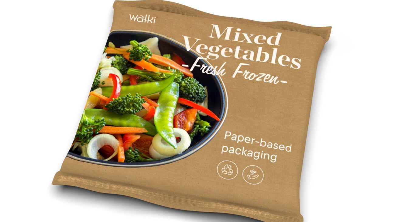 Frozen food pouch wiht vegetables