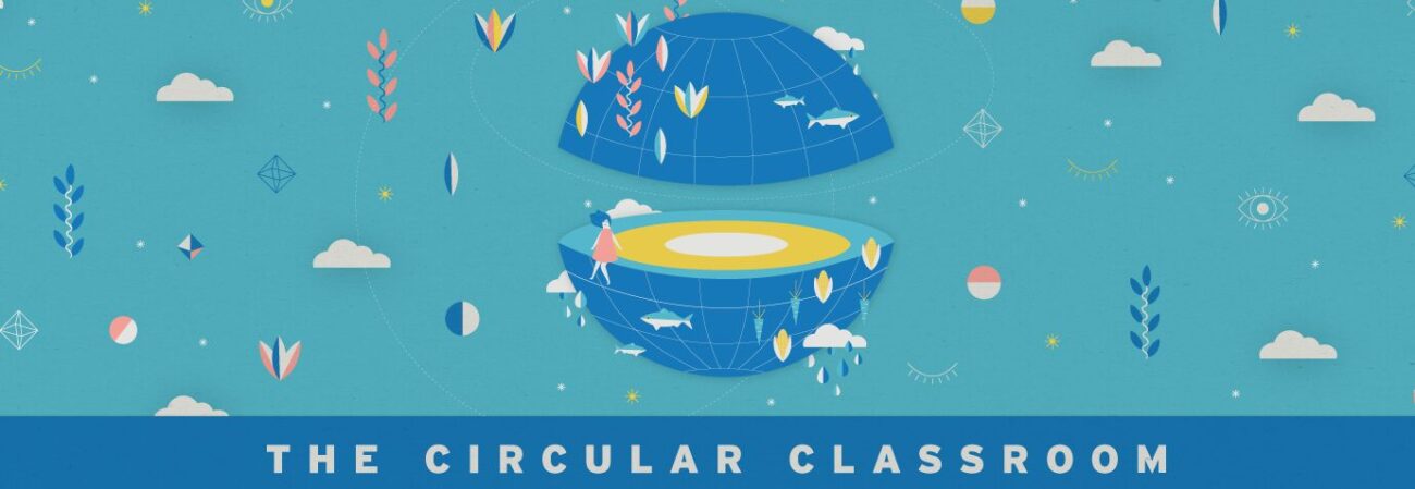 Circular classroom globe