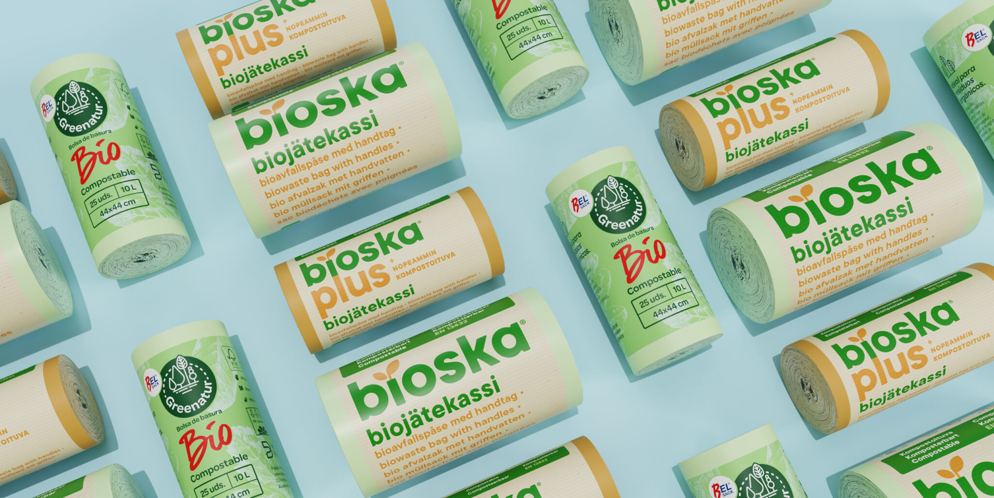 Bioska and Belsack - Walki compostable waste bags