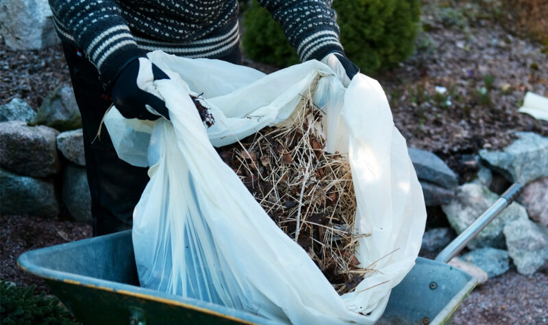 Bioska resistant compostable waste bags