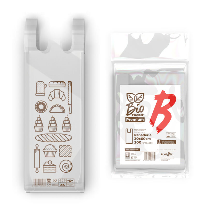 Walki Compostable handle bags for bakery use