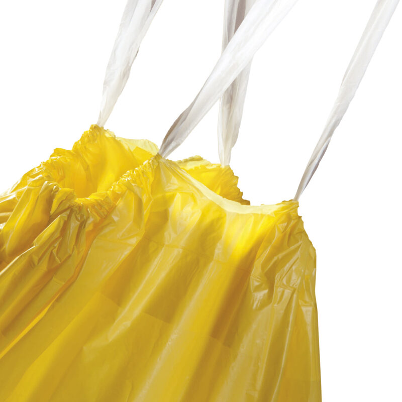 Walki waste bags with drawstring tape