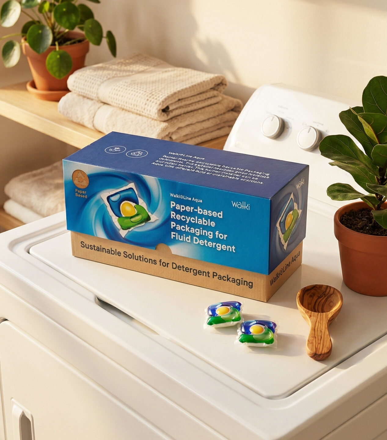 Walki Line Aqua detergent box