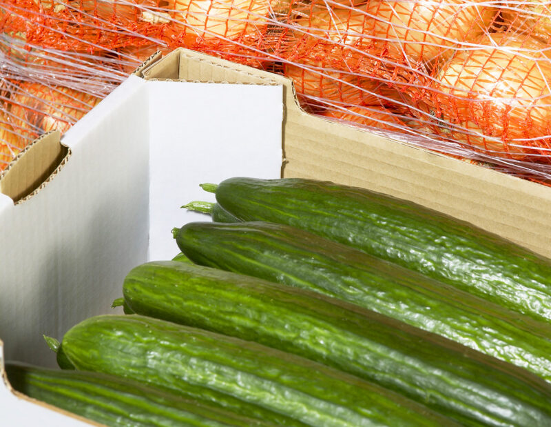 Walki Line Aqua corrugated box for vegetables