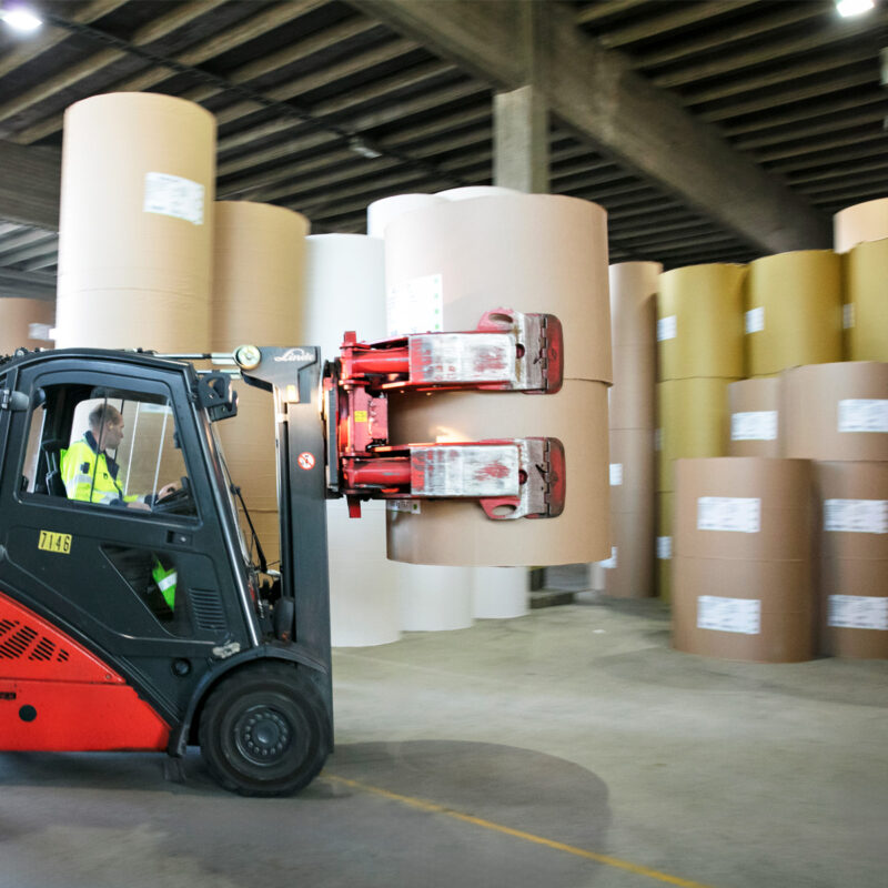 Transporting reel wrapped with Walki Reel