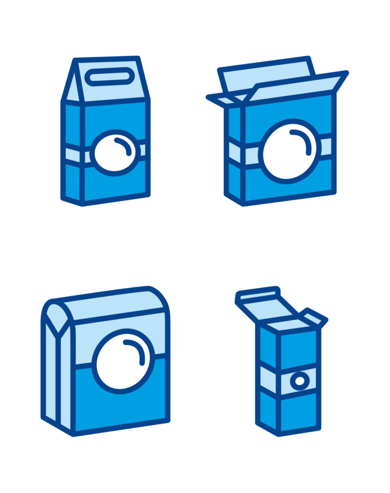 Walki pack boxes icon